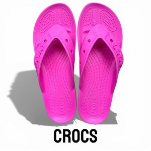 CROCS Bold Pink Flip Flops Women’s 15 (Mens 13)